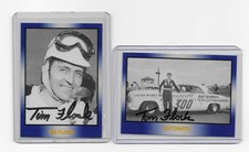 TWO (2) TIM FLOCK AUTOGRAPHED 1991 MASTERS OF RACING BLUE NASCAR CARDS #158, 159
