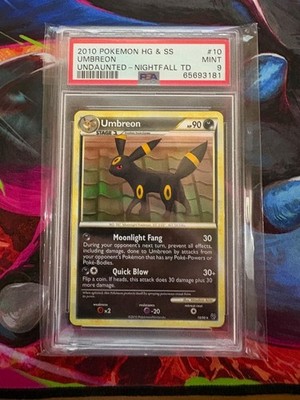 2010 Pokemon Undaunted Umbreon #10 PSA 9 MINT - Nightfall Theme