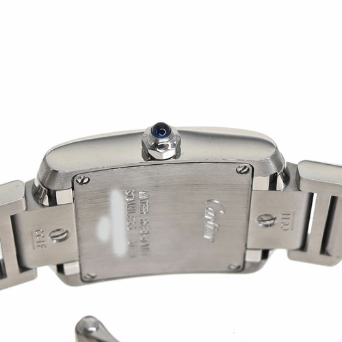 Cartier Tank Francaise W51008Q3 20mm Quarz weiß Damenuhr - Bild 12 von 12
