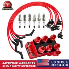 HIGH PERFORMANCE FD488 Ignition Coil + Wire + Spark Plug for Ford Mazda Mercury