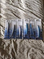 6 x Fladen Eco minnows  11.5cm  Sea Pike salmon Fishing Lure Spinner