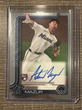 2025 Topps Chrome - Rookie Autographs Adam Mazur #RA-AM (AU, RC)