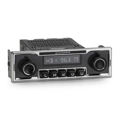 RETROSOUND RSD-EUROPA-1DAB-1 Bluetooth 1-DIN DAB Autoradio Oldtimer US Cars - Photo 1/4