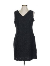 Alfred Sung Women Black Cocktail Dress L