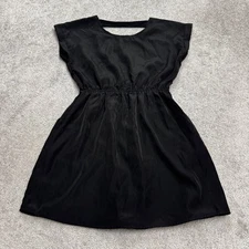 Pink Republic Cut Out A-Line Mini Dress Women Medium Black Elastic Waist Classic