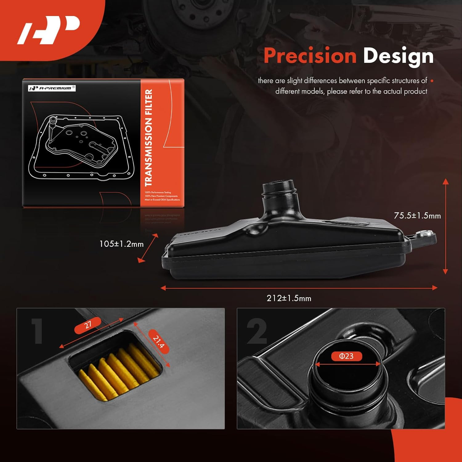 Transmission Fluid Filter & Pan Gasket Honda Civic 2016-2019 Fit HR-V 2016-2019