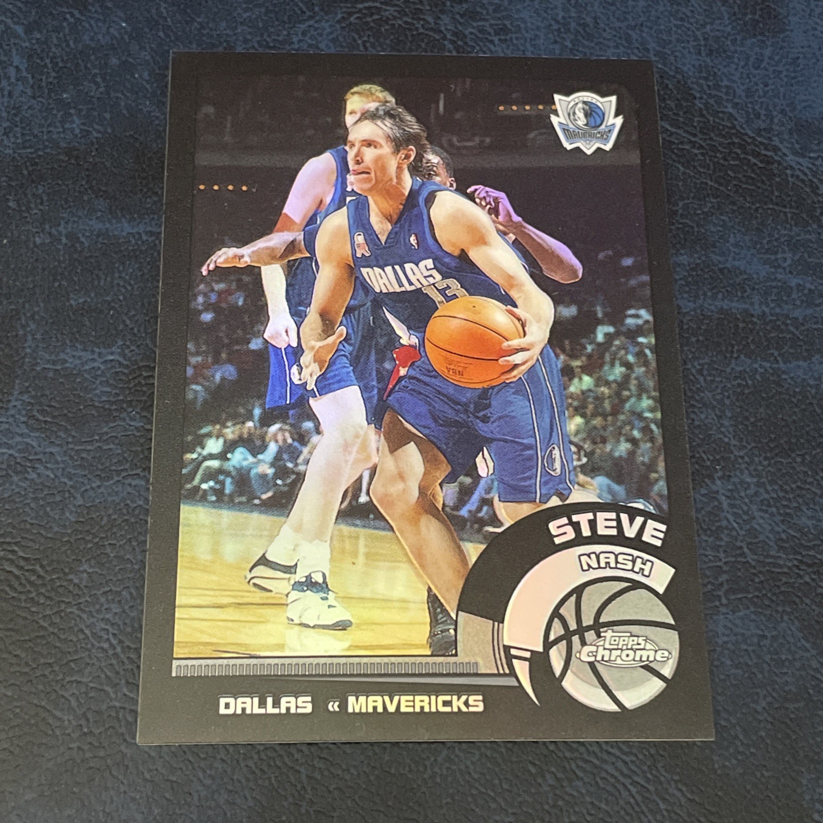 2002 TOPPS CHROME BLACK REFRACTOR #82 STEVE NASH ser. #68/99