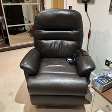 Reclining Leather Arm Chair Electric