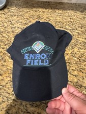 Vintage Enron Field Hat Astros Houston Cap Baseball Inaugural Game Hat Yankees
