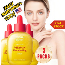  Pack 3 EQQUALBERRY Vitamin illuminating Serum 30ml   Brightening Vitamin C