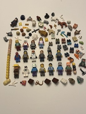 LEGO Minifigures Mixed Lot w/ Accessories Parts Harry Potter Venom Minecraft