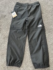 North Face Antora Rain Pants Teen Youth Size Large/12 Brand New Item Black