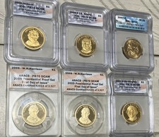 2007-2009 Presidential $1 Coins Proof & Mint Set PR70 DCAM/SP69 ICG ANACS