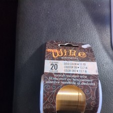 1 roll of 20 Gauge Gold Wire 15 Yards Tarnish...
