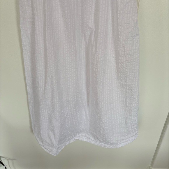 Tuckernuck || Maddy Midi Dress Seersucker Stripe Sundress White XS Bridal View 4
