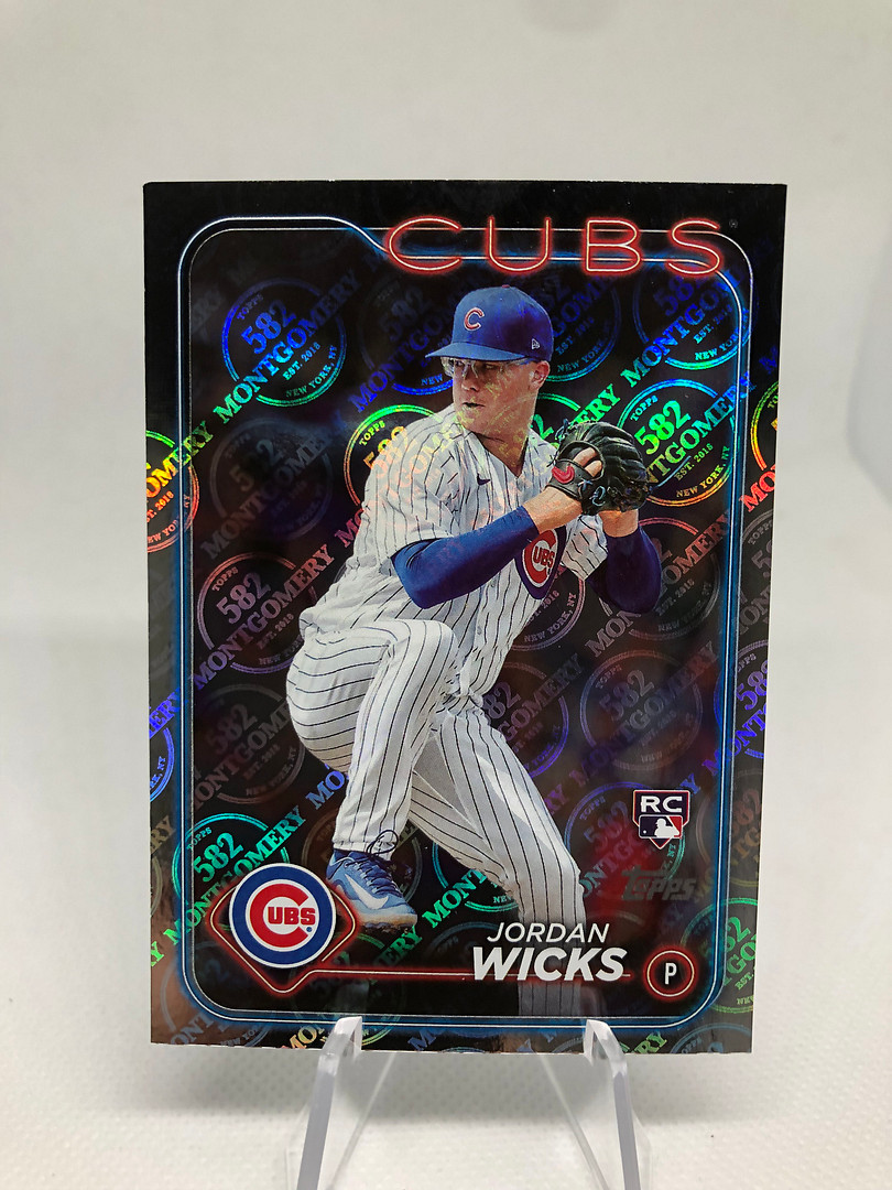Jordan Wicks 2024 Topps 582 Montgomery Club Foil Card #613 Cubs