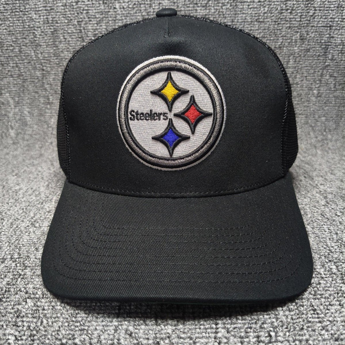 Mitchell & Ness Pittsburgh Steelers NFL Black Trucker Snapback Hat