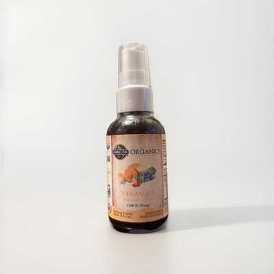 Garden Of Life Vegan D3 Organic Spray Vanilla 2 fl oz 125 Servings Exp 12/26