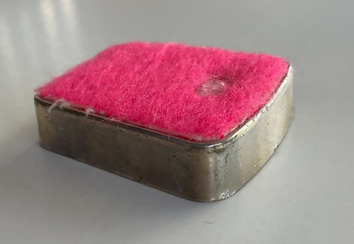 Barbie Vintage 1969 Mod Era Petti-Pinks Bright Pink Fuzzy Topped Scale 110# - Picture 9 of 11