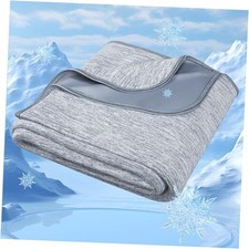 Cooling Blanket - Q-Max 0.4 Double Sided Summer Cold Twin 90"x60" Grey