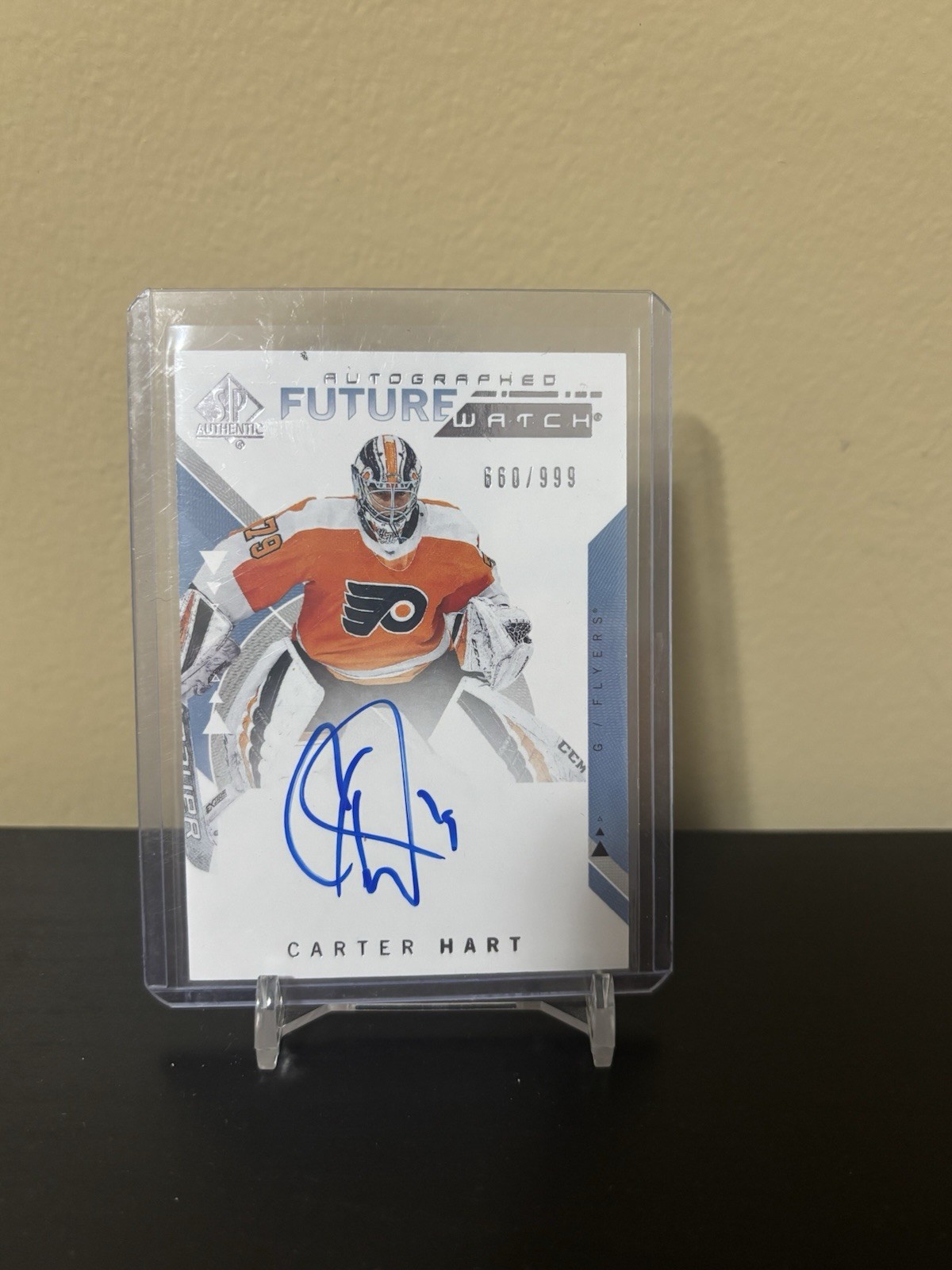 2018-19 SP Authentic #227 Carter Hart Future Watch Auto /999