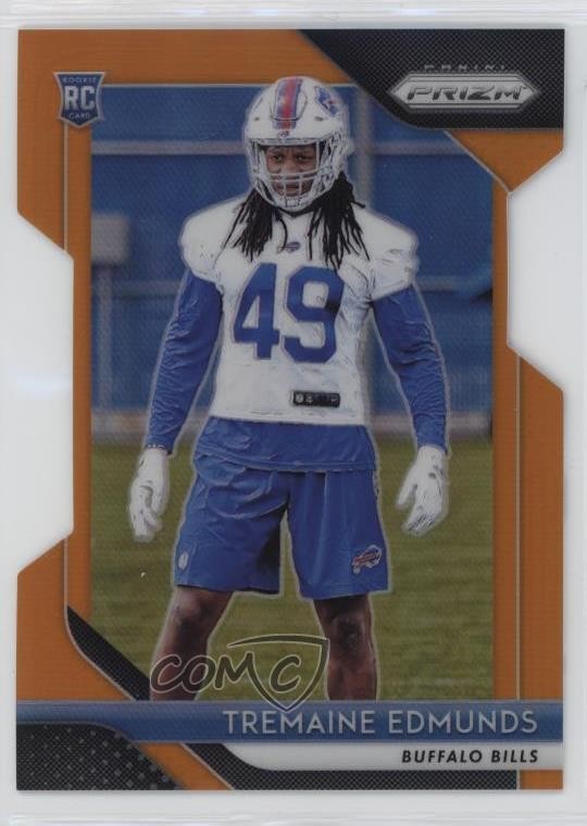 2018 Panini Prizm Orange 110/249 Tremaine Edmunds #247 Rookie RC v3r