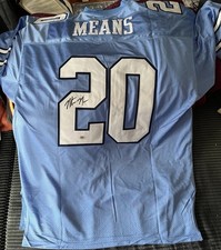 NORTH CAROLINA TAR HEELS- NATRONE MEANS SIGNED AUTOGRAPH JERSEY PSA DNA COA NFL