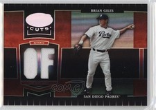2004 Leaf Certified Cuts Marble Red Position Materials 2/10 Brian Giles #163 t4l