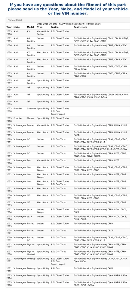 2011-2016 大众 EOS - GLOW PLUG 059963319J — 第 4/4 张图片