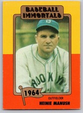 1980-87 SSPC HOF #100 Heinie Manush