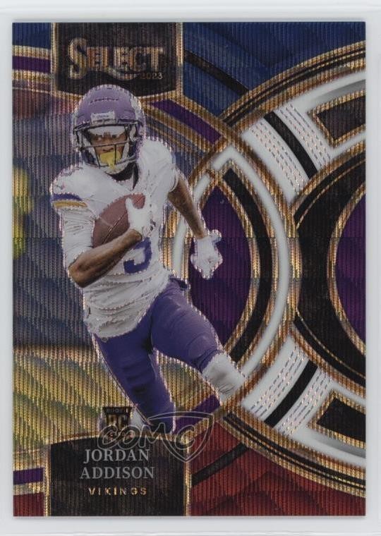 2023 Panini Select Premier Level Tri-Color Prizm /225 Jordan Addison #194 1k9t