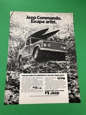 1972 Jeep Commando Original Vintage Print Ad Advertisement Printed 1972 Jeep Commando Original Vintage Print Ad Advertisement Printed