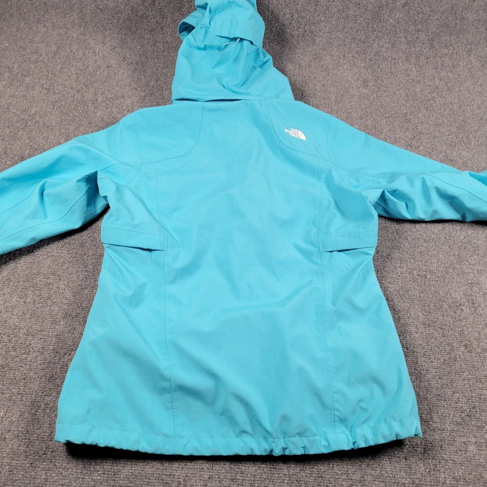 Chaqueta para mujer The North Face azul medio HyVent con capucha esquí snowboard invierno Foto 4 de 4