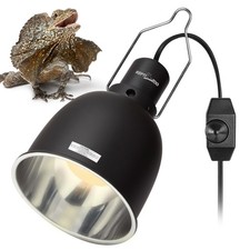 Reptile Light Fixture with Dimmable Switch,5.5 inch Deep Dome Lamp Fixture fo...