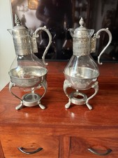2 St&uuml;ck Vintage F.B Rogers Versilbert P & Glass