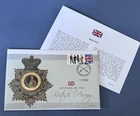 History Of The British Army Medallic Cover. Battle Order. Info Card.