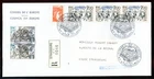 1981 France Europa FDC. Council of Europe, Strasbourg Registered First day cover
