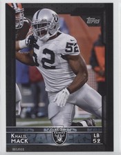 2015 Topps Topps.com Online Exclusive Oversized Black 9/199 Khalil Mack #145 0h1