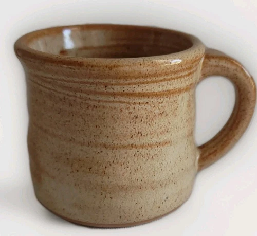 Vintage Handmade Studio Art Pottery Glazed Stoneware Coffee Mug Signed Rosen