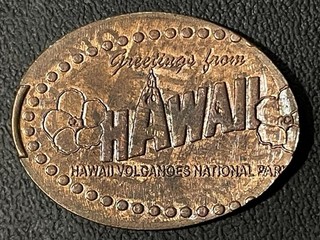 Hawaii Valcanoes National Park Zc Elongated Penny #062595