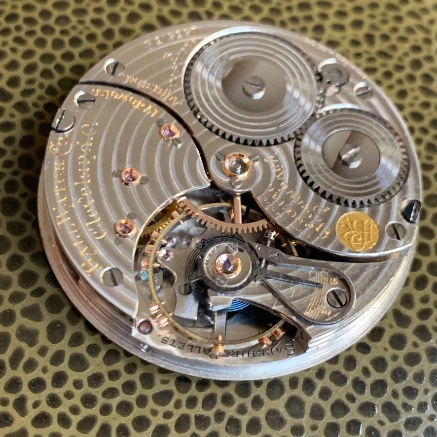 BOLA 1907 Estándar Oficial 16S 17 Joyas Movimiento Ferroviario Funciona Reparación Foto 3 de 3