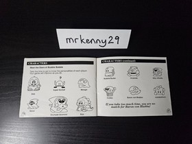 Bubble Bobble 1 (Nintendo NES, 1988) with Box and Manual