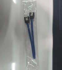 Blue SATA Data Cable 10PK SATA Male to SATA Male Right Angle 1 ft 1:1