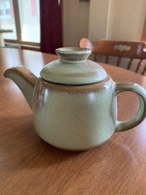 Frankoma Pottery Plainsman Green Mini Teapot Model 6J Vintage