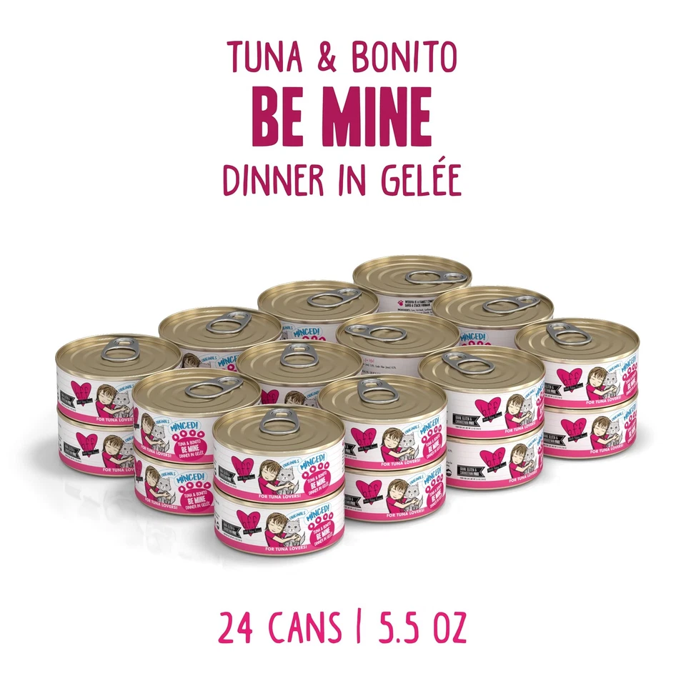 Weruva BFF Minced Natural Wet Cat Food, Tuna and Bonito Be Mine in Gelee, 5.5... - Image 2 of 4