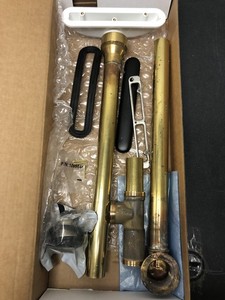 Kohler K-7271-BL Matte Black Toe-Tap Tub Drain Kit with Brass Overflow