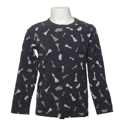 Me&i, Langarmshirt, Größe: 122/128, Grau/Weiß, Elasthan/Bio-Baumwolle #1Cv