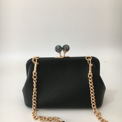 Coach Nora Kisslock Pebble Leather Shoulder Crossbody Women's Bag