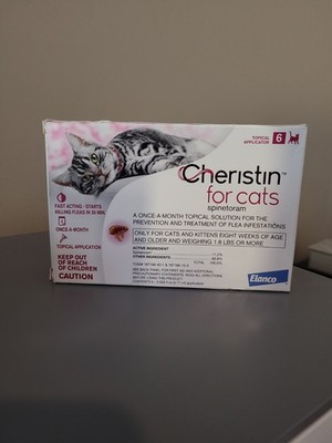 Elanco Cheristin for Cats Flea Treatment Prevention Topical Solution 6 Doses