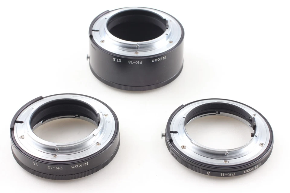 【N MINT Box】 Nikon PK-13 PK-12 PK-11 Extension Ring set F Mount Lens From Japan - Image 4 of 4